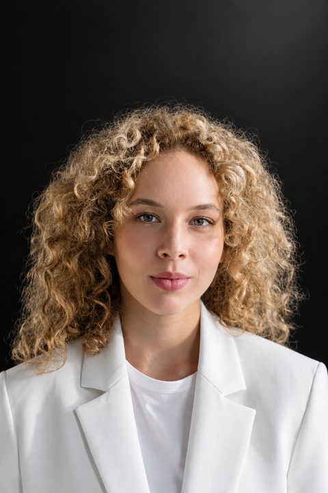 Illustrative stock portrait of a person
